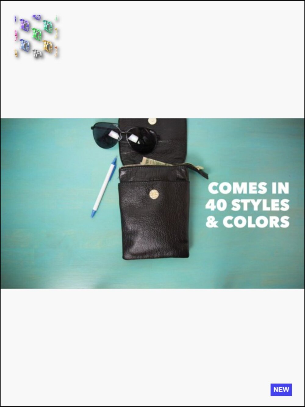 Vegan Leather Crossbody Bag with Multiple Pockets RFID Blocking Travel Purse - Picture 7 of 7